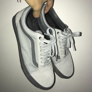 Gray Vans in good condition.